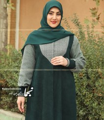 تصویر پالتو آستر دار زنانه شانل بافت مدل دل آرا نجما - س Delara Women's Overcoat