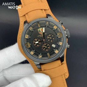 تصویر ساعت مچی مردانه پورشه PRS180 با بند چرم 