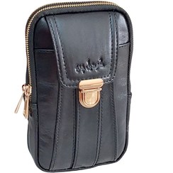 تصویر کیف کراس بادی مدل هامین - هامین مردانه با یراق نقره ای و هامین زنانه با یراق طلایی 