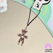 تصویر آویز فلش و گوشی موبایل نقره ای 