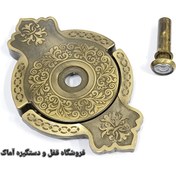 تصویر درکوب تاج دار زیتونی همراه با چشمی - زیتونی 