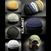 تصویر کلاه لئونی مخمل کبریتی ریز کد 5972 