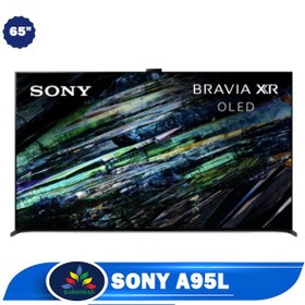 تصویر تلویزیون سونی 65A95L Old 4K Sony TV, model A95L, size 65 inches, produced in 2023