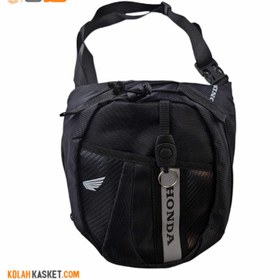 تصویر کیف موتور سواری رو پایی Honda مشکی Black Honda motorcycle riding bag