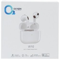 تصویر هندزفری بلوتوثی ایرپاد برند اکسیژن مدل W10 - سفید AIRPOD BLUETOOTH MODLE: OXYGEN W10