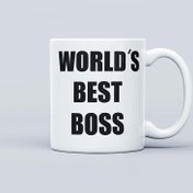 تصویر ماگ سرامیکی the office طرح World’s Best Boss کد 00416 