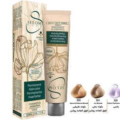 تصویر رنگ موی بدون آمونیاک سلوم حجم 120ml سری هایلایت 