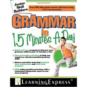 تصویر دانلود کتاب Grammar in 15 Minutes a Day: Junior Skill Buider گرامر در 15 دقیقه در روز: سازنده مهارت های جوان