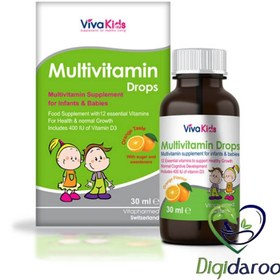 تصویر قطره مولتی ویتامین مخصوص کودکان ویوا کیدز ا VivaKids Multivitamin Drops VivaKids Multivitamin Drops
