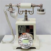 تصویر تلفن قدیمی مدرن آنتیک سلطنتی اعیانی 