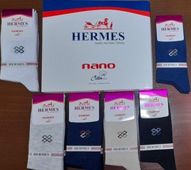 تصویر جوراب مردانه ساق بلند برند HERMES 