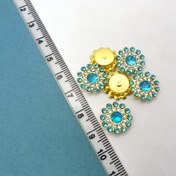 تصویر نگین خورشیدی آبی 