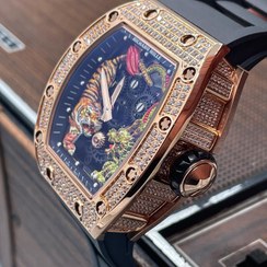 تصویر ساعت مچی مردانه ریچارد میل اژدها ببر Richard Mille Michelle Yeoh Tiger & Dragon Silver 