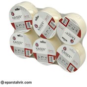 تصویر چسب کاغذی کایزر (Sk112) 4 سانت 16 یارد (بسته 6 عددی) 