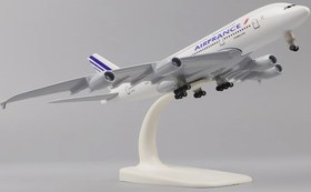 تصویر ماکت هواپیما ایرباس ۳۸۰ ایرفرانس | Airplane Model 20CM Airbus A380 Air France 