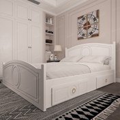 تصویر تخت خواب دونفره اعیان مدل FH673 