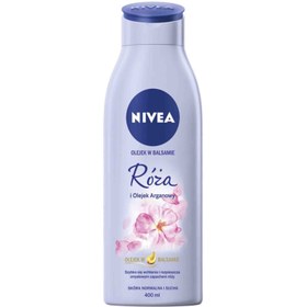 تصویر لوسیون بدن نیوا 400 میلی حاوی روغن آرگان و رز مناسب پوست معمولی تا خشک Nivea 