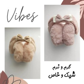 تصویر گوشگیر خز - صورتی 