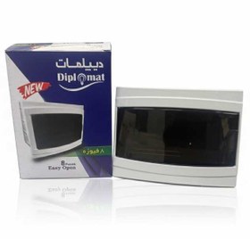 تصویر جعبه فیوز و تابلو مینیاتوری 8 تایی دیپلمات 