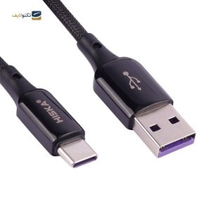 تصویر کابل تایپ سی هیسکا مدل LX831 طول 1 متر Hiska LX-831 5A 1m Type-C Cable