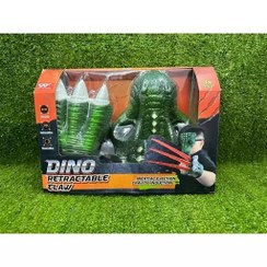 تصویر ماسک دایناسور همراه با پنجه نیزه دار 