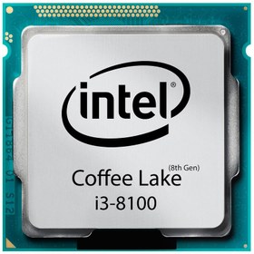 تصویر پردازنده اینتل مدل Core i3-8100 بدون باکس CPU INTEL Core i3-8100 Coffee Lake TRAY