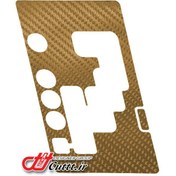 تصویر کاور لیور دنده مزدا 3 قدیم - کربن طلایی - کد 10807 