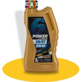 تصویر روغن موتور 1 لیتری 5W40 SN Power6 