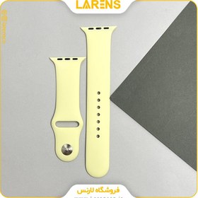 تصویر لارنس | قیمت و خرید بند سیلیکون اپل واچ 42/44/45mm كد 32 رنگ Melow Yellow 