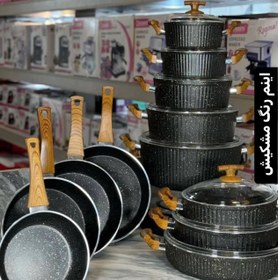 تصویر سرویس قابلمه 22 پارچه اویز پلاس السا کرم 