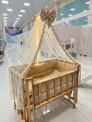 تصویر تخت و گهواره چوبی مدل فرشته انجل لند 
