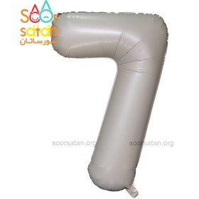 تصویر بادکنک فویلی کارتی عدد 7 شیری نود 