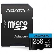 تصویر کارت حافظه microSDXC ای دیتا مدل Premier V10 A1 کلاس 10 استاندارد UHS-I سرعت 100MBps ظرفیت 256 گیگابایت 