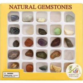 تصویر کیت آموزشی خانواده باهوش من مدل Natural Gemstones بسته 25 عددی 