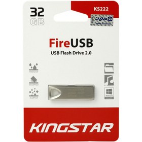 تصویر فلش مموری کینگ‌ استار مدل KS222 ظرفیت 32 گیگابایت ا KS222 32GB USB 2.0 Flash Memory KS222 32GB USB 2.0 Flash Memory