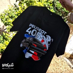 تصویر تیشرت مشکی سایز S مدل 405 شوتی 