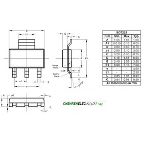 تصویر ترانزیستور TR BCP53-16 SOT223 LTX SMD 