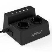 تصویر چندراهی برق مدل ODC-2A5U-EU-V1 اوریکو Orico ODC-2A5U-EU-V1 Power Strip