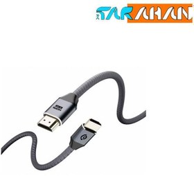 تصویر کابل دو سر HDMI سه متری پاورولوژی مدل PWHDC3M Powerology 8K HDMI Braided Cable 3M PWHDC3M