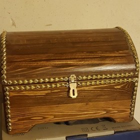 تصویر صندقچه چوبی ا صندوق چوبی تزیین شده صندوق چوبی تزیین شده