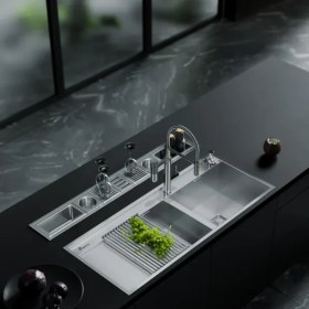 تصویر سینک استیل بیمکث مدل ۴۷۰۴ 