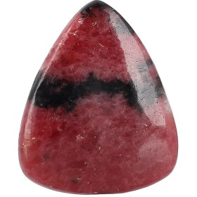 تصویر نگین رودونیت Rhodonite کانادا معدنی بسیار خوشرنگ تراش اشک با نقوش خاص کیفیت عالی وزن 80 قیراط تخصصی چاکرای 1 و 2 