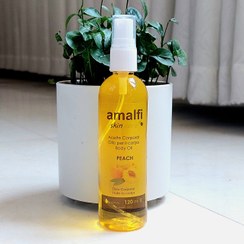 تصویر روغن ماساژ بدن خوشبو و تحریک کننده برند آملفی | رایحه هلو 