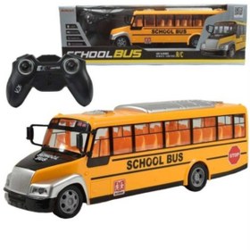 تصویر اسباب بازی کنترلی مدل اتوبوس مدرسه طرح شارژی کد 677-666 