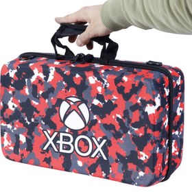 تصویر کیف کنسول بازی XBOX Series S طرح چریکی قرمز مشکی XBOX Series S Cover Bag