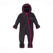 تصویر سرهمی پولیشی نوزادی لوپیلو مدل پنگوئن کلاه دار – دستکش دار و جوراب دار 