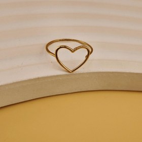 تصویر انگشتر طلا طرح قلب 