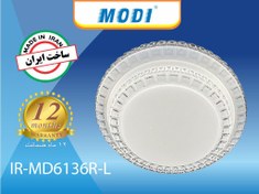 تصویر چراغ سقفی 36 وات گرد کریستالی مودی کد L 