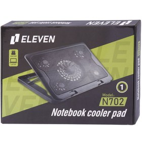 تصویر پایه خنک کننده لپ تاپ الون مدل N702 Eleven N702 Notebook Cool Pad