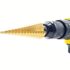تصویر مته کاجی مخروطی step drill سایز 32_4 